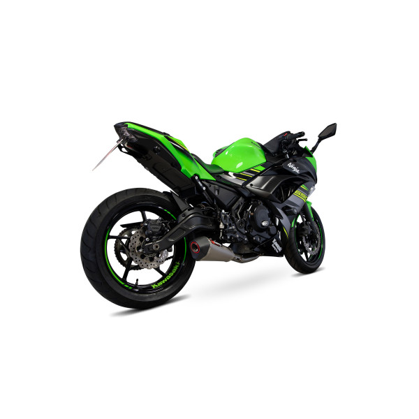 Scorpion Exhaust Kawasaki Ninja 650 2017 - 2022 Serket Taper Full System Titanium Sleeve